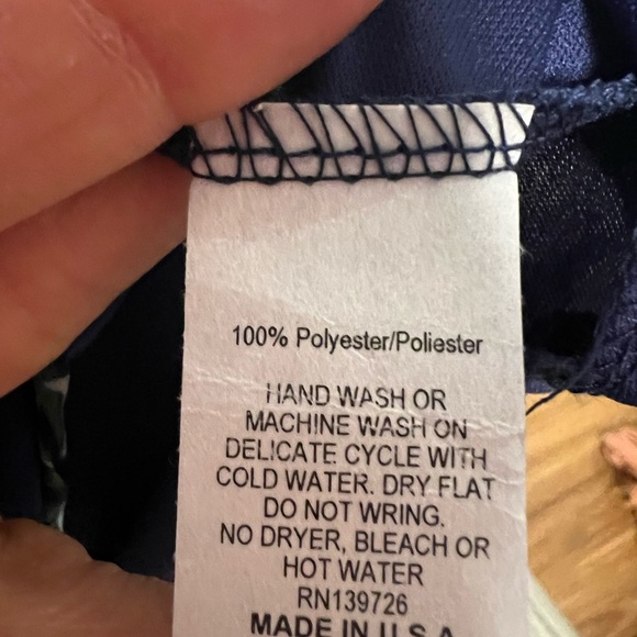 Altar’d State blue floral dress with flare sleeves size small - Picture 7 of 7